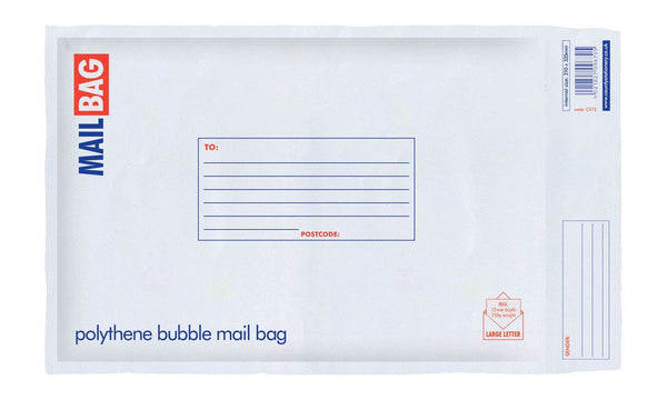 Bubble Mail Bags - COUNTY Medium Polythene 210x335mm Pack of 10