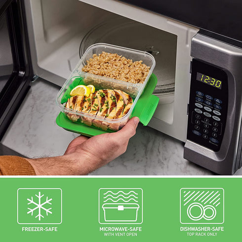 SISTEMA NEST IT MEAL PREP COMPARTMENT CONTAINERS 870ML 5/PK. SIS59165