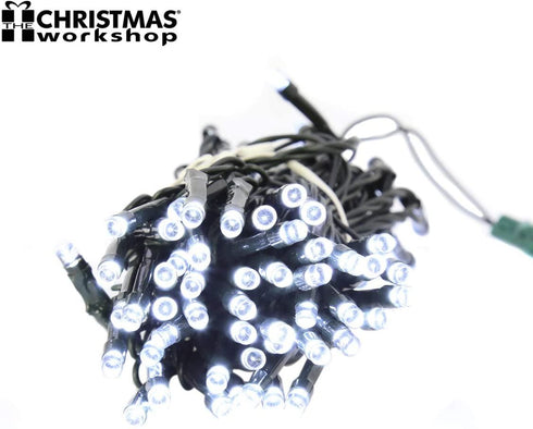 CHRISTMAS WORKSHOP 100 BRIGHT WHITE CHASER LED LIGHTS. 77320