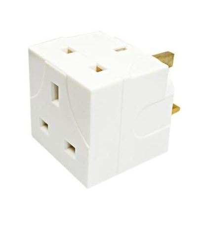 PIFCO 2 Way Adaptor - PIF2032 706642 Mains Socket