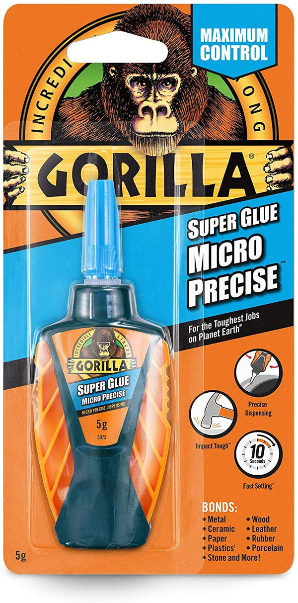 Gorilla Super Glue Micro Precise - Strong Bond in 5gm Size
