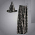 SPIDER WEB DESIGN WITCH HAT CAPE SET. 11926