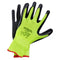 Latex Coated Gloves - AMTECH HI-VIS Work Gloves Large Size 9