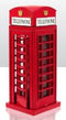 Red Telephone Box Figure - Die Cast Window Box EL66574