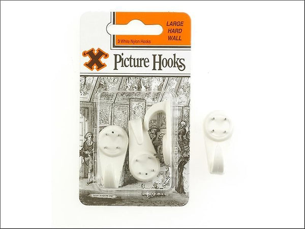 Large Picture Hooks - X Large Hard Wall 2/Pack FS12809