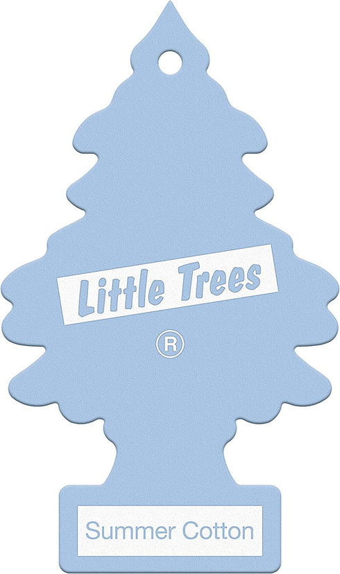 LITTLE TREES CAR AIR FRESHENER - SUMMER COTTON. MTR0068