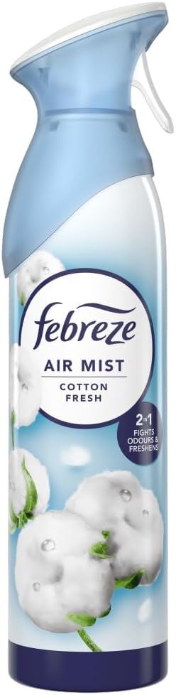 FEBREZE AIR MIST FRESHENER SPRAY COTTON FRESH 185ML. HOFEB290