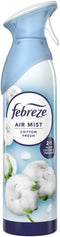 FEBREZE AIR MIST FRESHENER SPRAY COTTON FRESH 185ML. HOFEB290