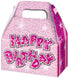 3PK HAPPY BIRTHDAY PARTY BOXES PINK. DP08049