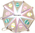 JUTE HESSAIN EASTER PARTY BUNTING DECORATION 180CM. EA0113