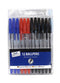 JUST STATIONERY ASSORTED BALLPENS 12/PK. TA1029