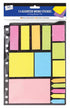 JUST STATIONERY NEON MEMO STICKERS ON RING BINDER FOLDER. 5928