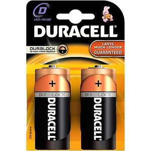 Duracell D Batteries - MN1300PLUS LR20 2-Pack Power