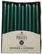 PRICES GREEN TAPERED DINNER CANDLE UNWRAPPED 7HRS 50/PK. TDC005089