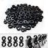 25 BLACK S SHAPE MINI GUTTER LIGHT HOOKS CLIP. FF0125BLR