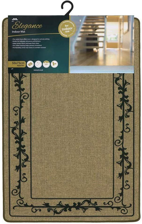 Elegance Border Mat 75x50cm - JVL Indoor Mat 01-202
