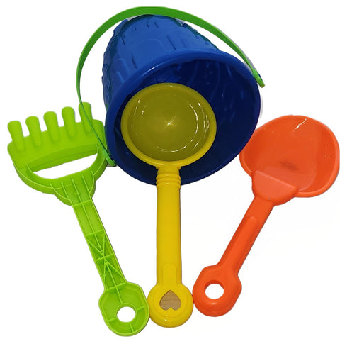 NALU ASSORTED ROUND CASTLE BEACH BUCKET SET 4PCS. TY1186