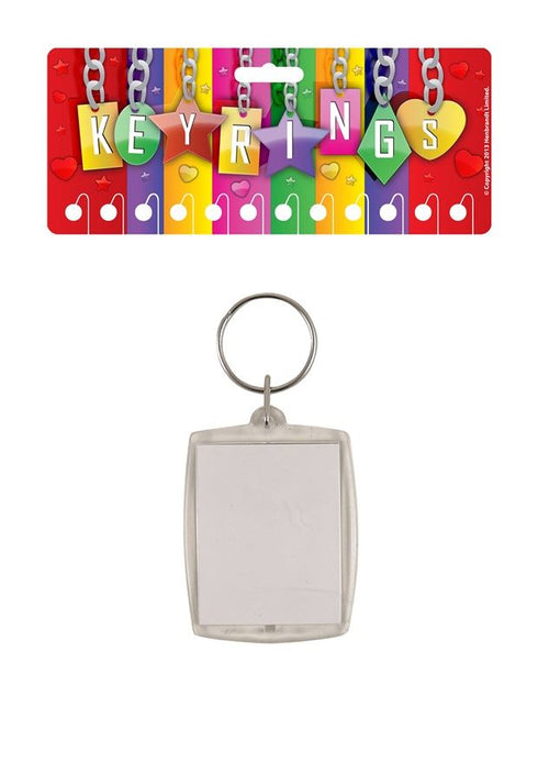 Clear Photo Keyring - KOOL Holder Pack of 12, K09598