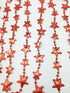 STAR BEAD CHAIN GARLAND 2.7M RED IDEAL FOR TREE ROOM DECORATIONS ( 54126). PI451910R