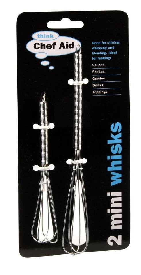 Mini Whisk Set - Chef Aid 2 White Whisks | 10E21325