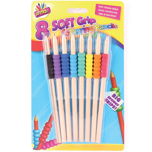 Ergonomic Colouring Pencils for Special Needs - Soft Grip Set
