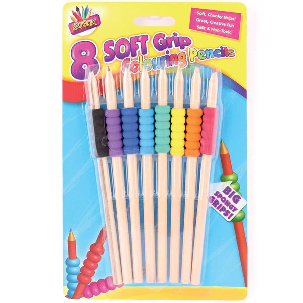 Ergonomic Colouring Pencils for Special Needs - Soft Grip Set