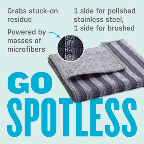 Stainless Steel Cleaning Cloth - E-CLOTH SSC for Spotless Shine