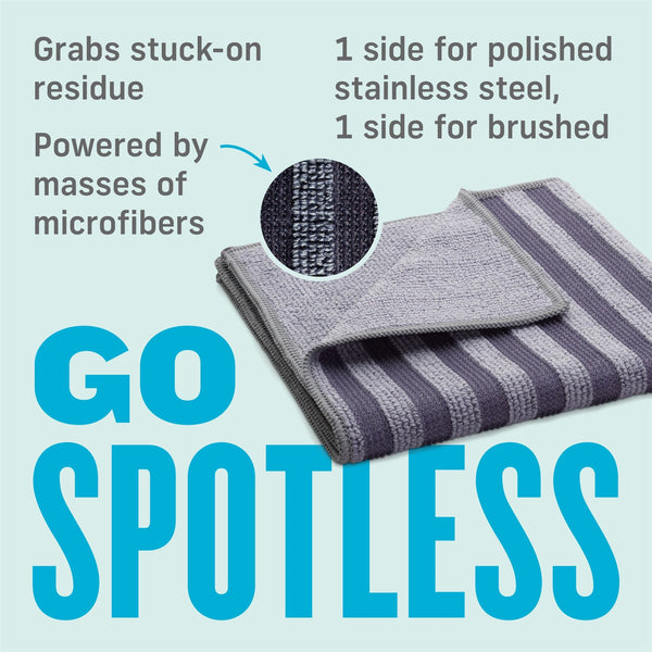 Stainless Steel Cleaning Cloth - E-CLOTH SSC for Spotless Shine
