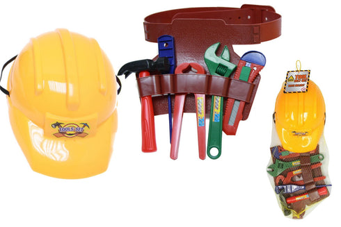 Kids Construction Helmet with Tools - Playset for Young Builders