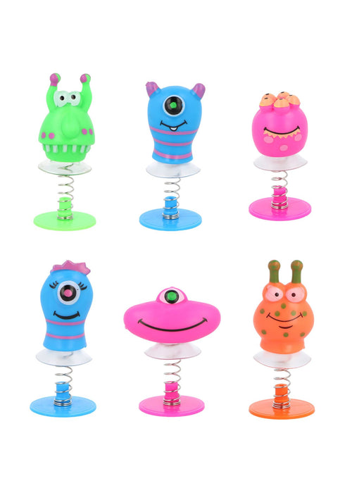MONSTER JUMP UPS (4-5CM) 6 ASSORTED DESIGNS IN POLYBAG. T88809