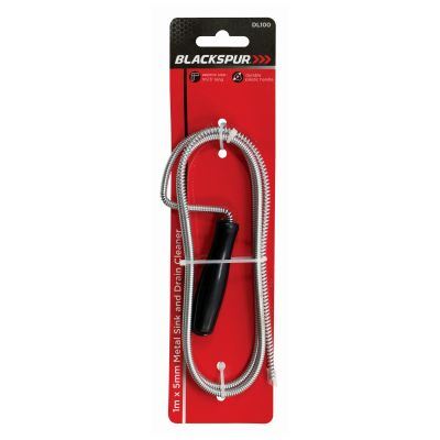 Drain Cleaner Wire - BLACKSPUR 1M Sink Unblocker BB-DL100