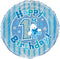1st Birthday Balloon - Blue Holographic Foil 18 Inch | UNIQUE PARTY