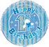 1st Birthday Balloon - Blue Holographic Foil 18 Inch | UNIQUE PARTY