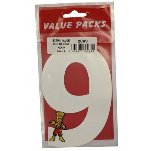 Extra Large Adhesive Numbers - FAST PAK VALUE 2869, 2-Pack