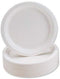 ECOWISE WHITE BEGASSE BIODEGRADABLE PLATES 7" / 18CM 50/PK. EC-0041