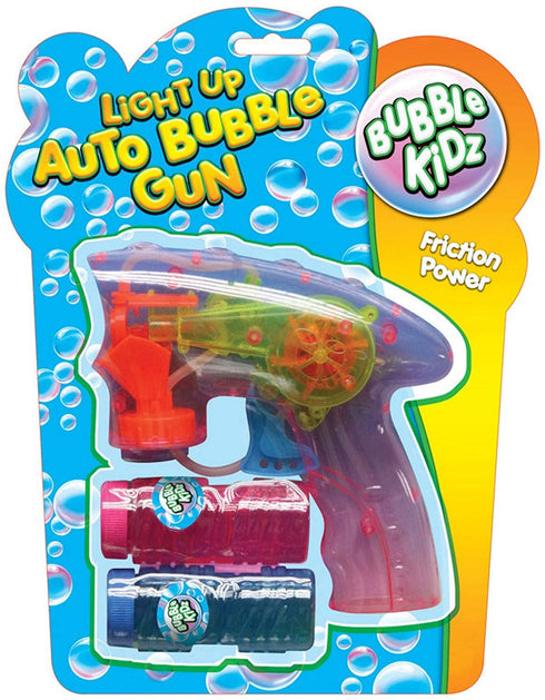 BUBBLE KIDZ AUTO GUN WITH BUBBLE TUBS ASSORTED COLOURS. TY1542