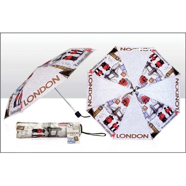 London Collage Umbrella - Stylish & Compact EL77596-000