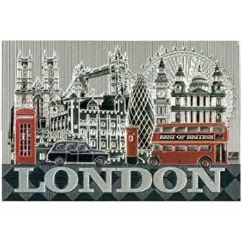 London Montage Magnet - Foil Stamped Souvenir EL69327