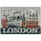 London Montage Magnet - Foil Stamped Souvenir EL69327