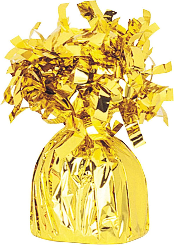 UNIQUE PARTY FOIL BALLOON WEIGHT - CLASSIC GOLD. UNI85647