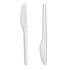 Plastic Knife Set - Medium Duty White Knives 100 Pack