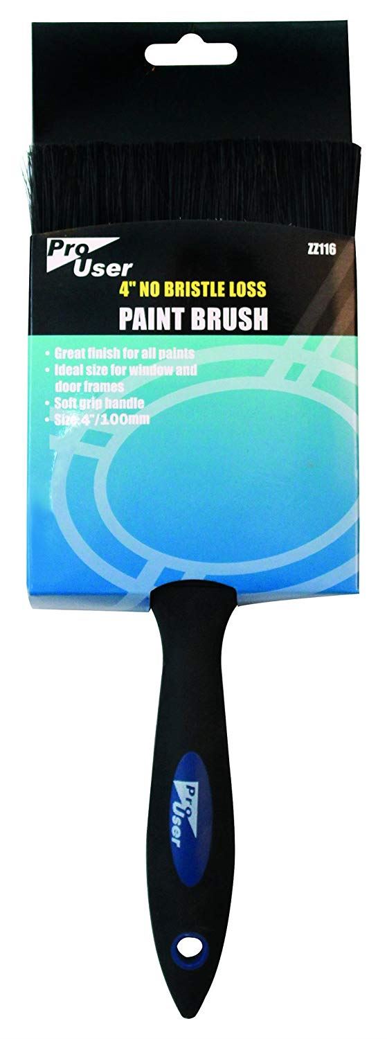No Bristle Loss Brush - BLACKSPUR 4 Inch Paint Tool ZZ116