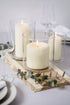 PACK OF 10 CREAM PILLAR CANDLES 40 X 90 MM. PS17912