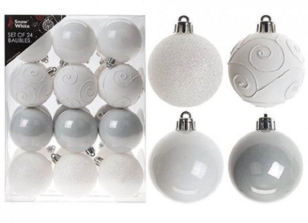 SNOW WHITE SET OF 24 BAUBLES. PI513336W