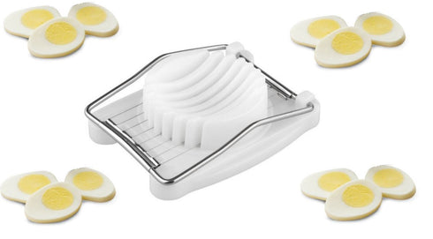 Egg Slicer Cutter - White Plastic, Durable 10E00247