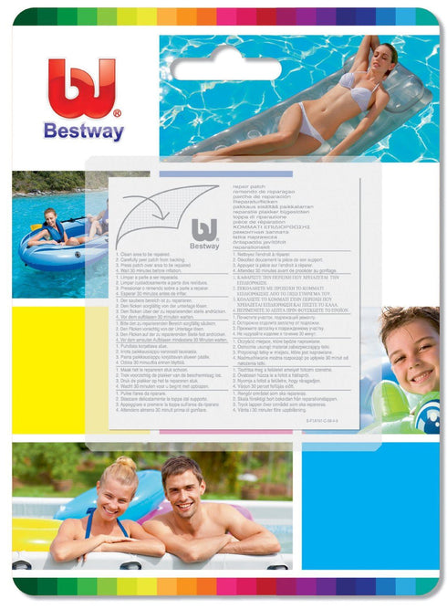 BESTWAY HEAVY DUTY REPAIR PATCH X 10 FOR INFLATABLE. BW62068
