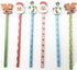6 CHRISTMAS PENCILS WITH ERASER TOPPER REINDEER XPNL. XPCL