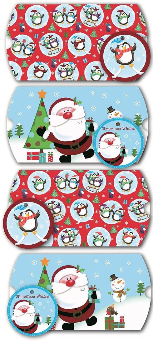 4 LUXURY CHRISTMAS CUTE PILLOW GIFT BOX. 14358