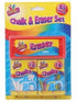 Chalk and Eraser Set - 25 PCS FUN CHALK & ERASER SET TA5352