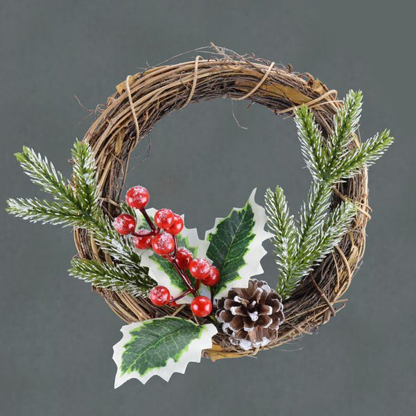 TRADITIONAL RATTAN WREATH 21CM. DP55499